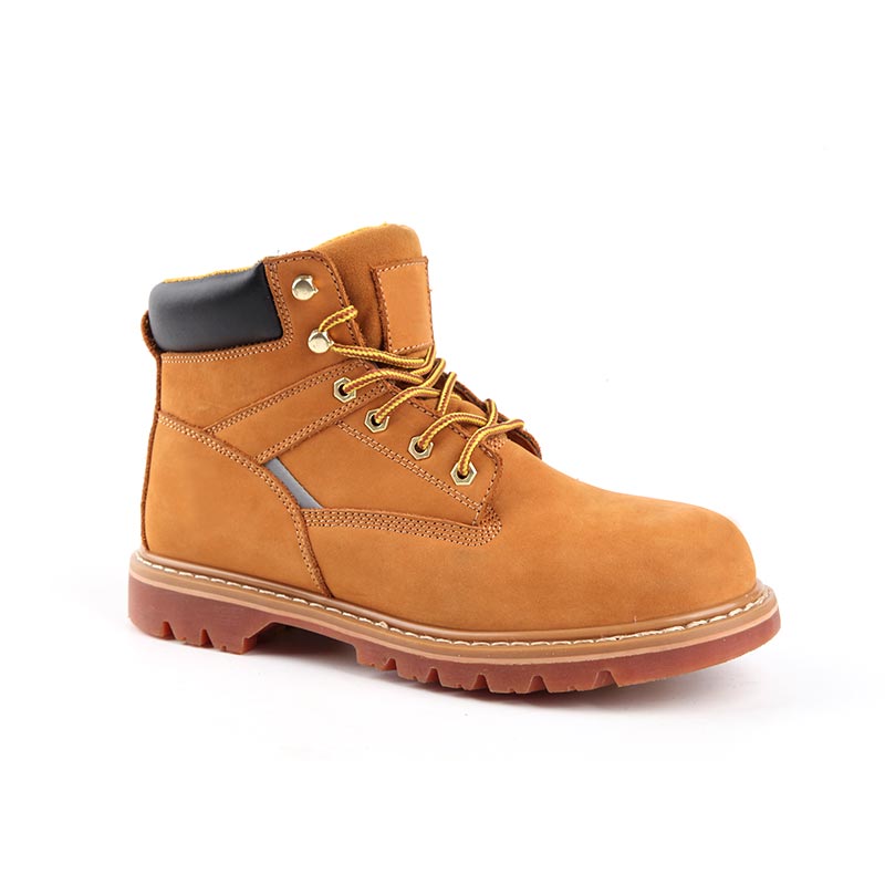Halfhoge veiligheidsschoenen van volnerf nubuck